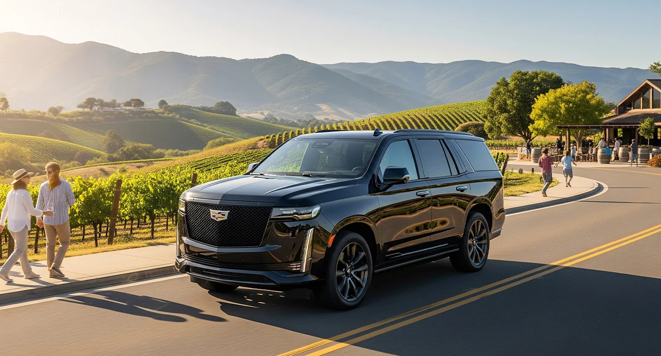 Luxury limo wine tours with professional chauffeur service for an unforgettable vineyard experience.