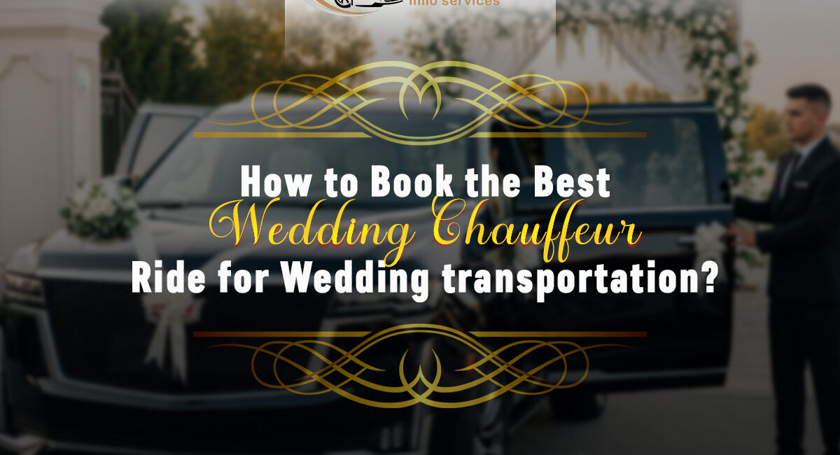 Elegant wedding limousine for premium wedding transportation