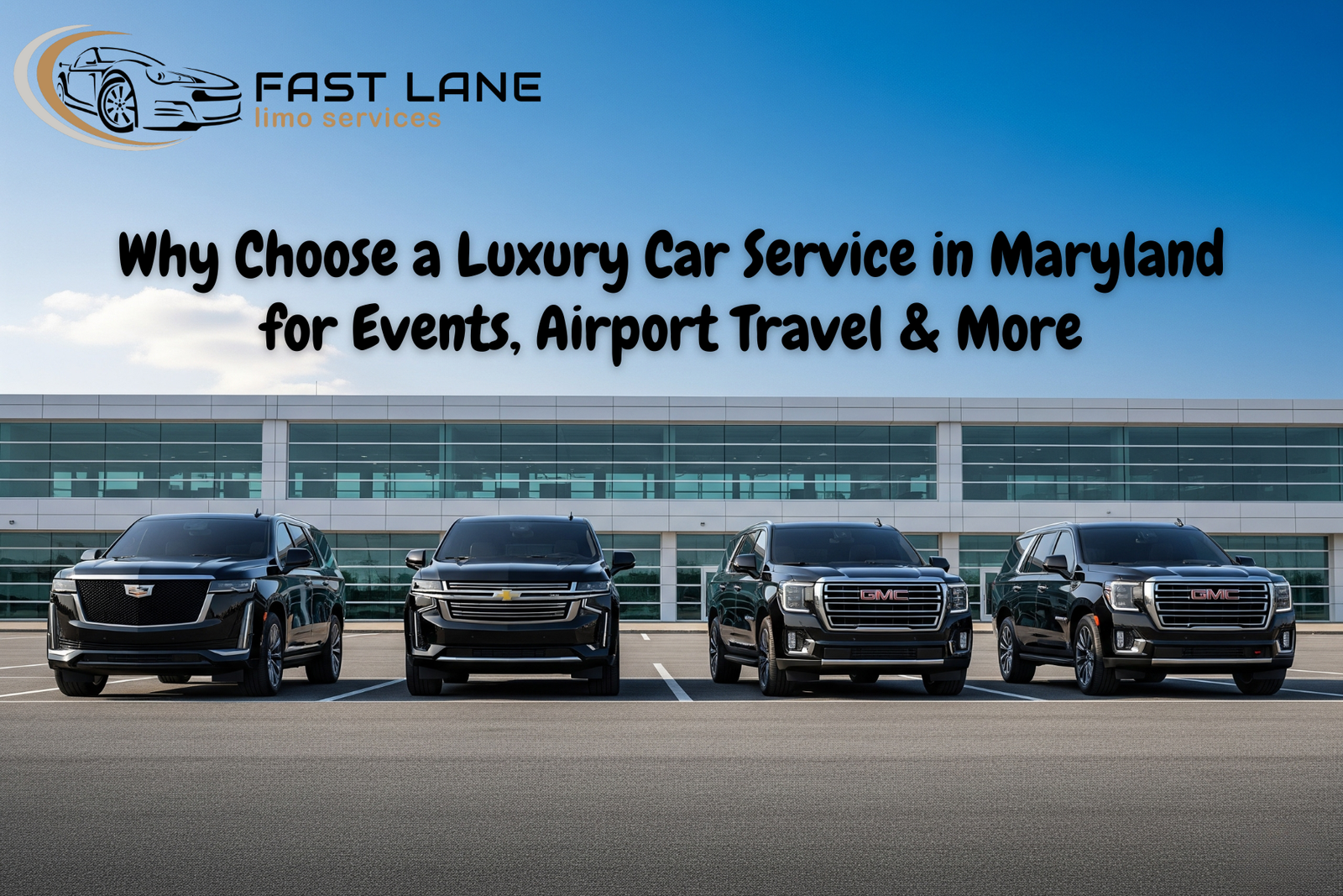 Luxury car service in Maryland for events and airport travel