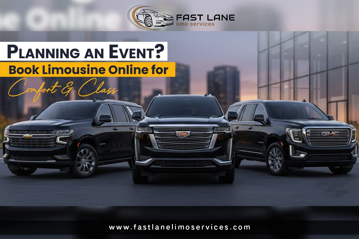Planning an Event? Book Limousine Online for Comfort & Class 1 Book Limousine Online | Limo Service Near Me | Airport Limo & Luxury Car Rental