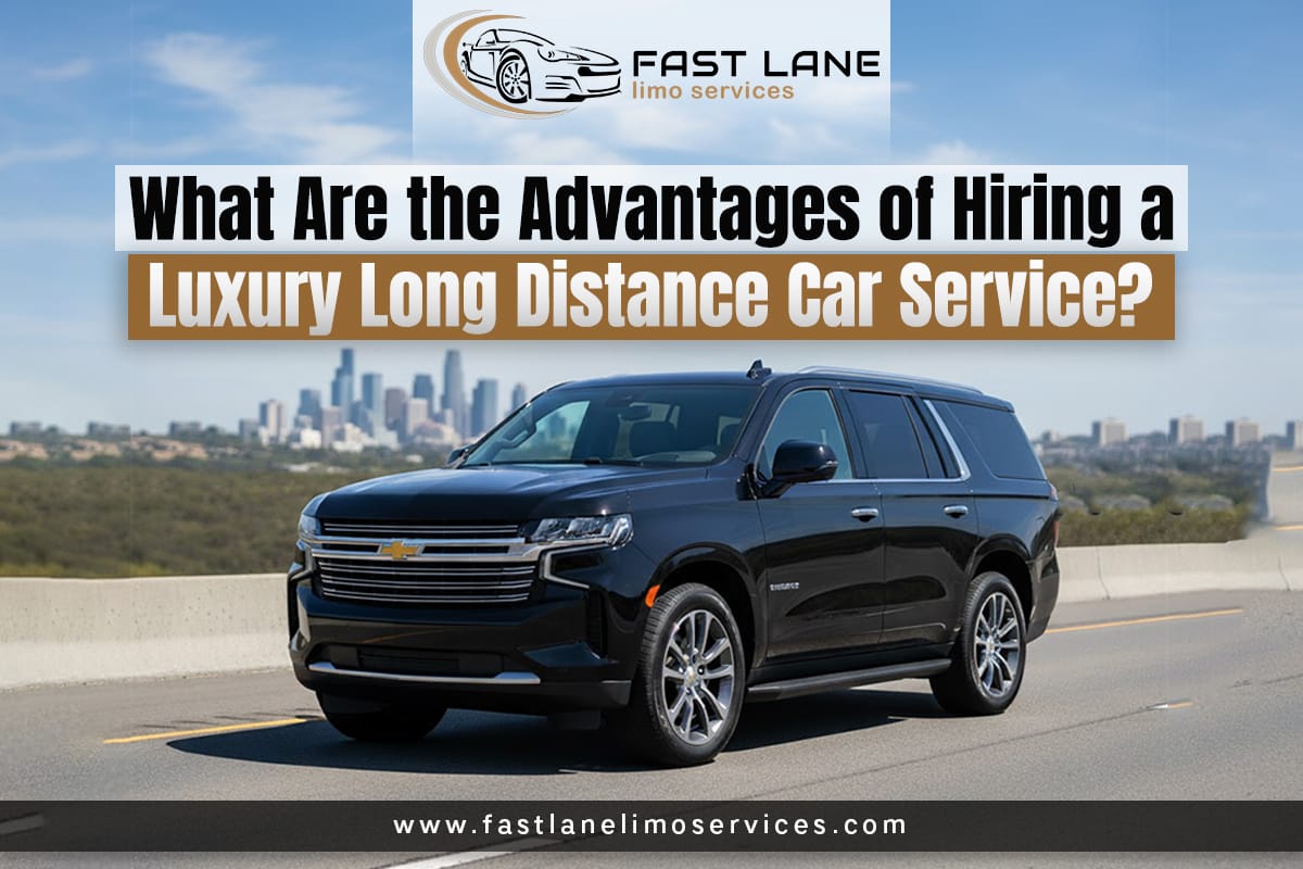 Luxury long distance car service with professional chauffeur - premium limo service for airport transfers and city-to-city rides near you.