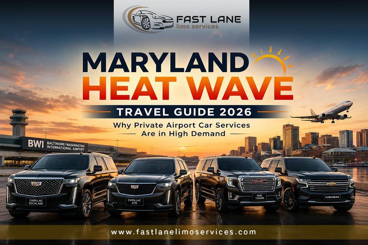 Maryland Heat Wave Travel Guide 2026 Why Private Airport Car Services Are in High Demand